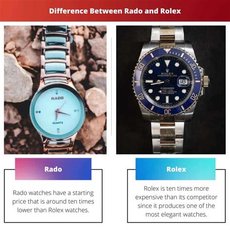 rado vs rolex|rado watches history.